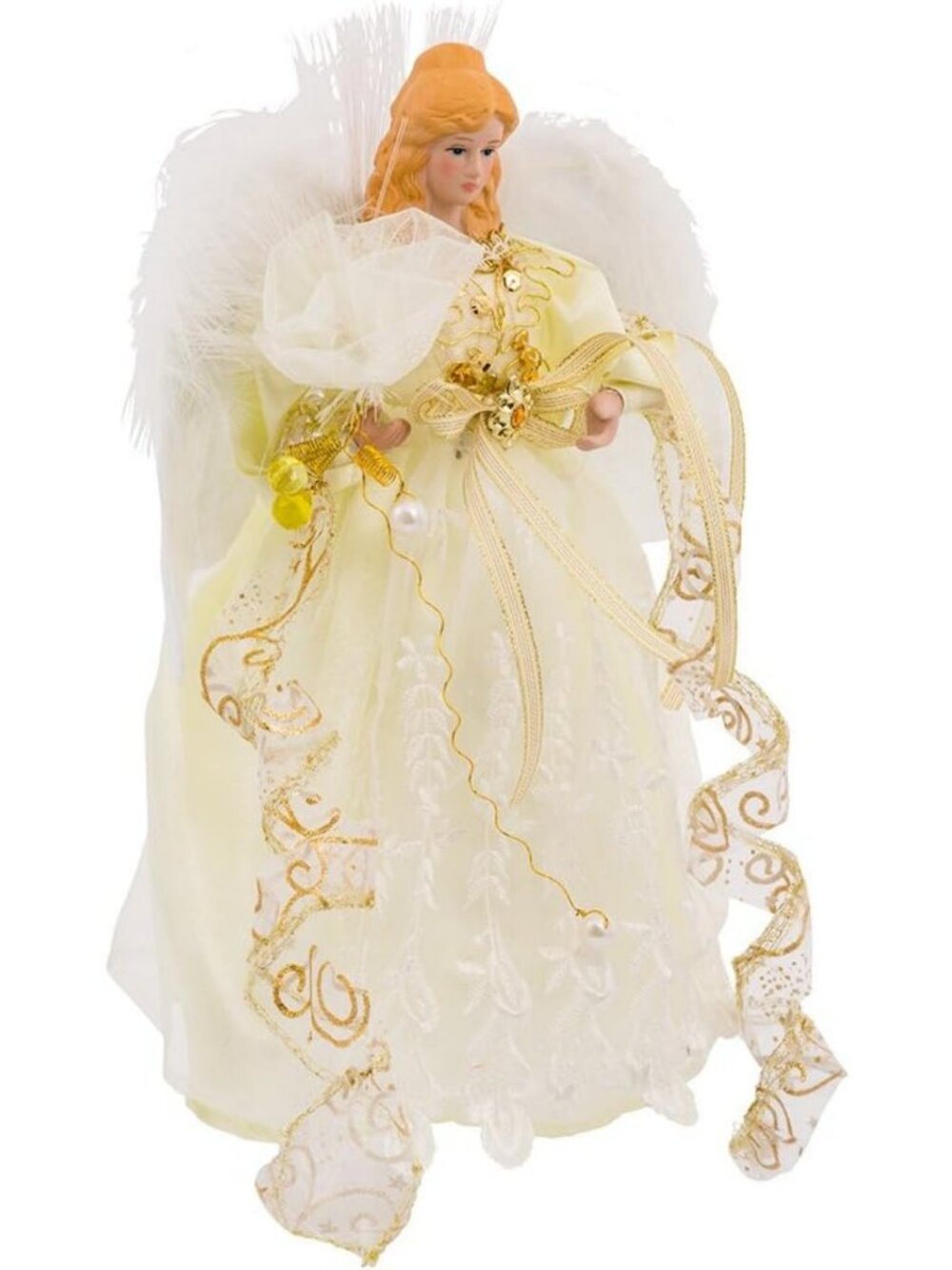12-Inch LED Angel Tree Topper, Illuminated Holiday Decor for Christmas Tree